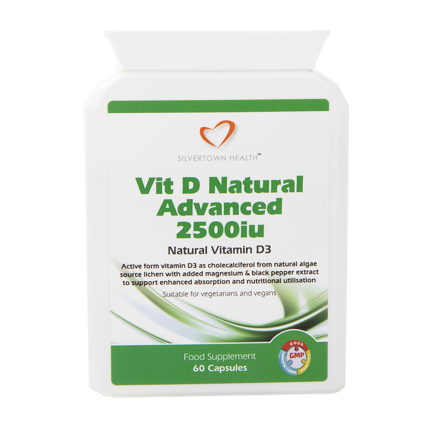Vitamin D Natural Advanced 2500iu www.silvertownhealth.co.uk